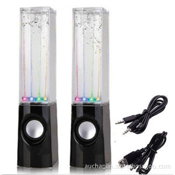 2xled Music Fountain Dancing Water Jet Light Speakers for iPhone iPad iPod Black
